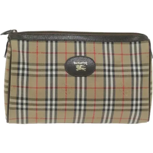 Pre-owned Canvas clutches , female, Sizes: ONE SIZE - Burberry Vintage - Modalova