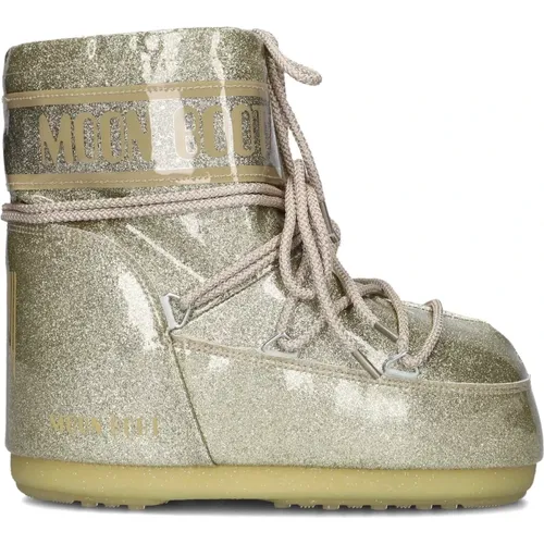 Glitter Low Icon Schneestiefel , Damen, Größe: 36 EU - moon boot - Modalova