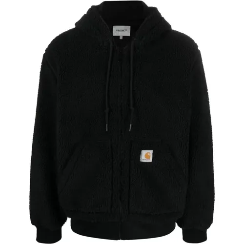 Sherpa Fleece Hoodie mit Logo-Patch , Herren, Größe: S - Carhartt WIP - Modalova