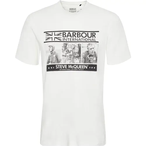 Steve McQueen Charge T-Shirt , Herren, Größe: S - Barbour - Modalova