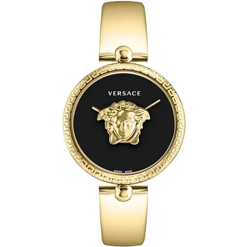 Palazzo Gold Schwarz Uhr Versace - Versace - Modalova