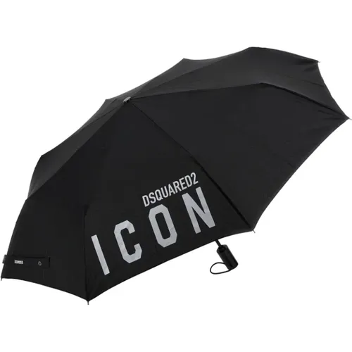 Logo Umbrella 100% Polyester , male, Sizes: ONE SIZE - Dsquared2 - Modalova