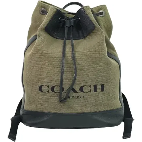 Pre-owned Canvas backpacks , female, Sizes: ONE SIZE - Coach Pre-owned - Modalova