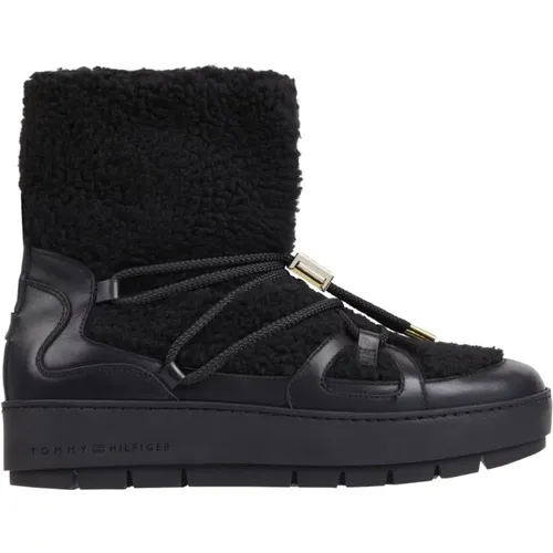 Teddy Snow Boots , female, Sizes: 6 UK, 8 UK - Tommy Hilfiger - Modalova