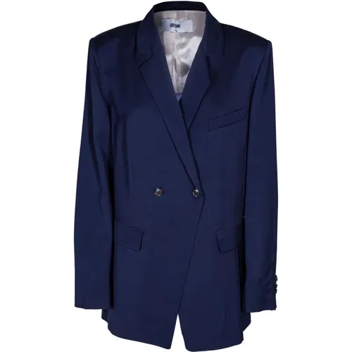 Double-breasted blazer with mirror lapels , female, Sizes: XS, M - Mauro Grifoni - Modalova