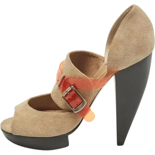 Pre-owned Suede heels , female, Sizes: 4 UK - Chloé Pre-owned - Modalova