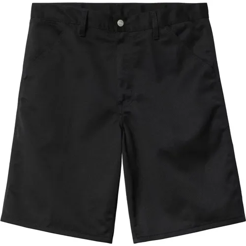 Schwarze Bermuda-Shorts mit Taillenband - Carhartt WIP - Modalova