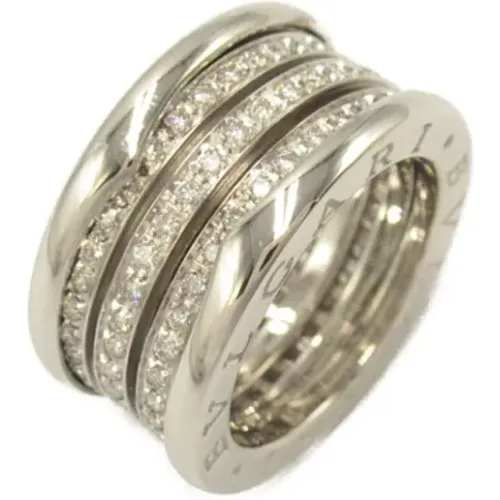 Pre-owned White Gold rings , female, Sizes: ONE SIZE - Bvlgari Vintage - Modalova