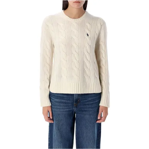 Women's Clothing Knitwear Cream Aw24 , female, Sizes: M, L - Ralph Lauren - Modalova