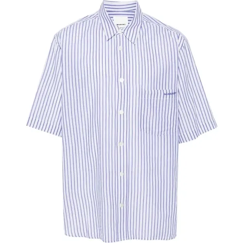 Light Striped Cotton Shirt , male, Sizes: L - Isabel marant - Modalova