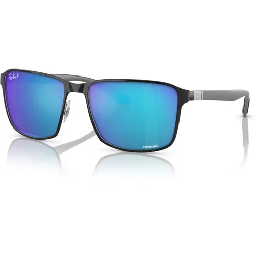 Quadratische polarisierte Sonnenbrille blau verspiegelt , unisex, Größe: 59 MM - Ray-Ban - Modalova