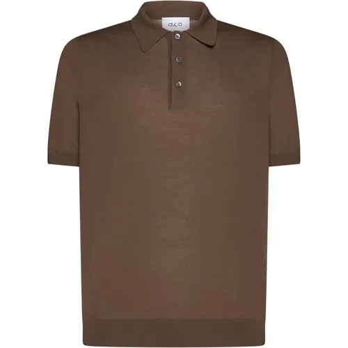 Braune T-Shirts und Polos , Herren, Größe: S - D4.0 - Modalova