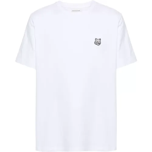 Maison Kitsune T-shirts and Polos , male, Sizes: XL, L - Maison Kitsuné - Modalova