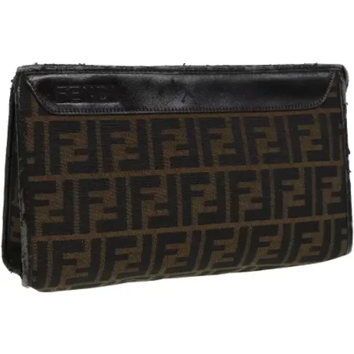 Pre-owned Canvas clutches , female, Sizes: ONE SIZE - Fendi Vintage - Modalova