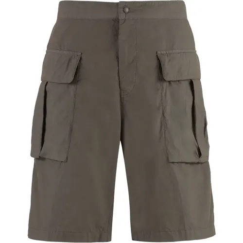 Baumwoll Cargo Bermuda Shorts , Herren, Größe: L - Aspesi - Modalova