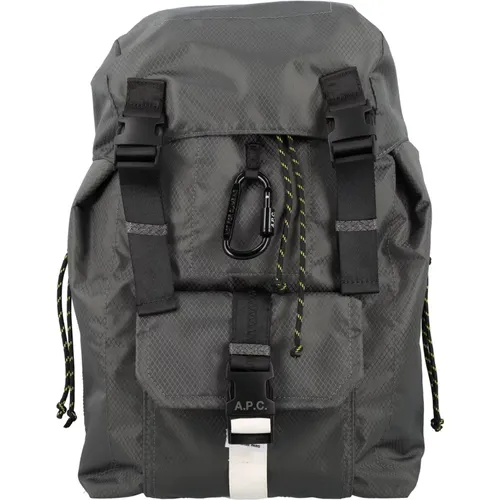 Grey Handbag Treck Backpack , male, Sizes: ONE SIZE - A.p.c. - Modalova