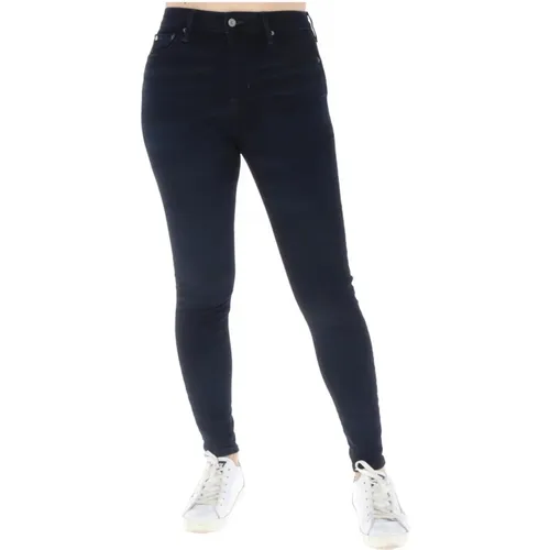 High-Waisted Distressed Jeans , Damen, Größe: W24 L30 - Superdry - Modalova