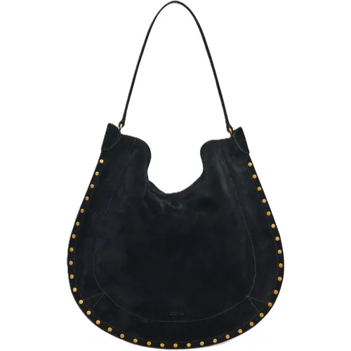 Soft Hobo Bag with Gold Rivets , female, Sizes: ONE SIZE - Isabel Marant Étoile - Modalova