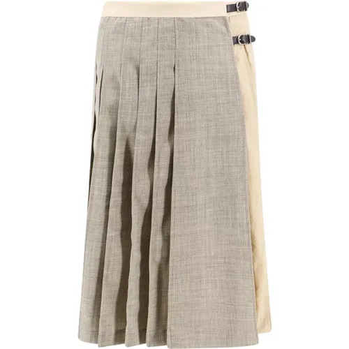 Womens Clothing Skirts Grey Ss24 , female, Sizes: XS - Durazzi Milano - Modalova