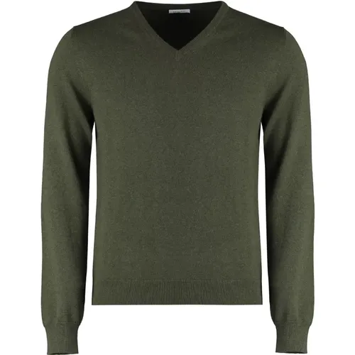 Gerippter Cashmere-Mix Pullover , Herren, Größe: XL - Malo - Modalova