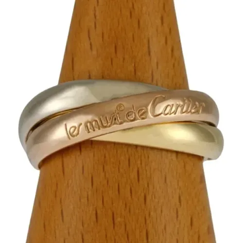 Pre-owned Rose Gold rings , female, Sizes: ONE SIZE - Cartier Vintage - Modalova