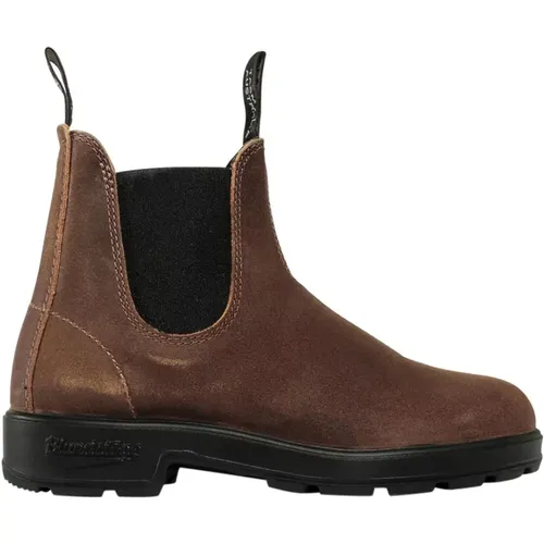 Stilvolle Wildleder Stiefeletten , Herren, Größe: 41 1/2 EU - Blundstone - Modalova