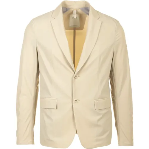 Packbare Weiße Jacken , Herren, Größe: L - Duno - Modalova