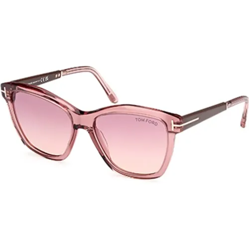 Stilvolle Sonnenbrille in und Lila , Damen, Größe: 54 MM - Tom Ford - Modalova
