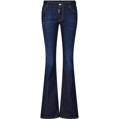 Flared Jeans mit mittlerer Taille , Damen, Größe: S - Dsquared2 - Modalova