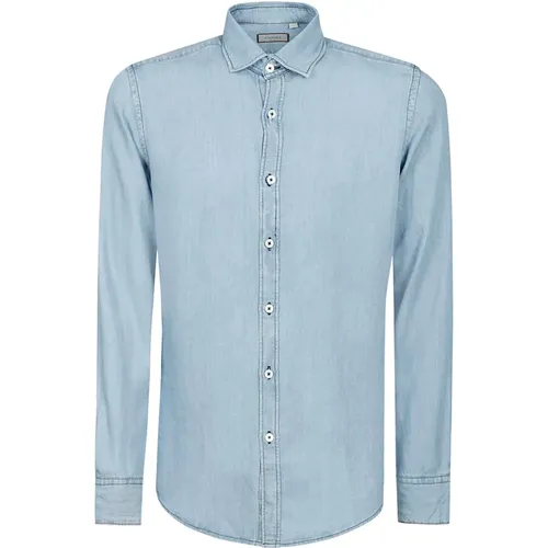 Light Cotton Long-Sleeved Shirt , male, Sizes: 2XL, S, M, L, XL - Canali - Modalova