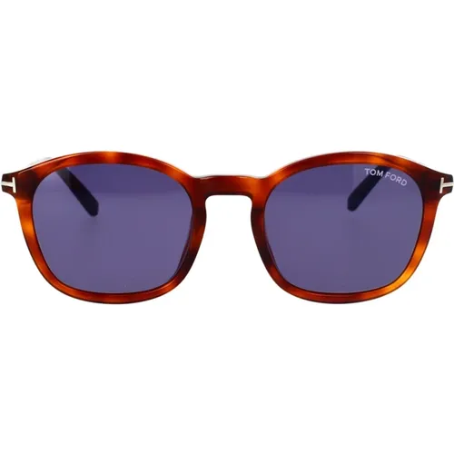 Classic Square Sunglasses with Blue Lenses , unisex, Sizes: 52 MM - Tom Ford - Modalova
