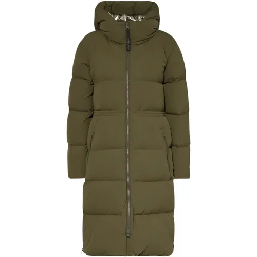 Langer Puffer Parka in Dunkelgrün - Woolrich - Modalova