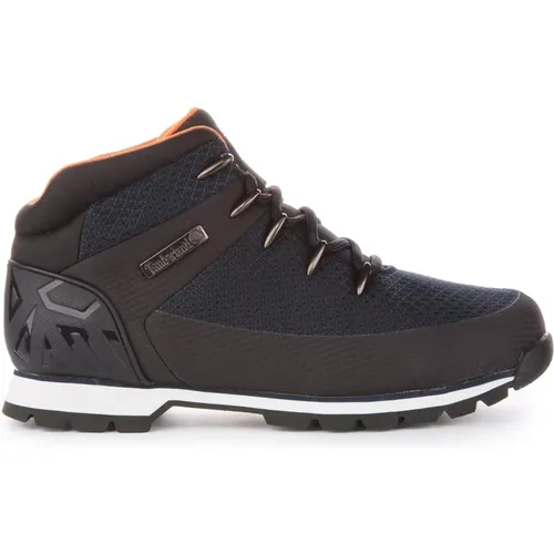 Euro Sprint Mid Hiker Boot Navy , male, Sizes: 11 1/2 UK, 10 1/2 UK, 8 UK, 7 1/2 UK, 9 1/2 UK, 11 UK, 10 UK, 12 UK, 7 UK - Timberland - Modalova