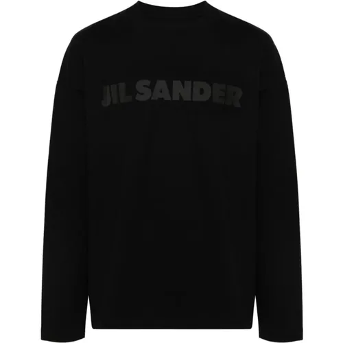 Logo Print Crew Neck T-shirt , male, Sizes: M, XS, S - Jil Sander - Modalova