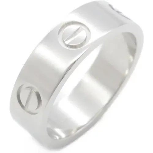 Pre-owned Platinum rings , unisex, Sizes: ONE SIZE - Cartier Vintage - Modalova