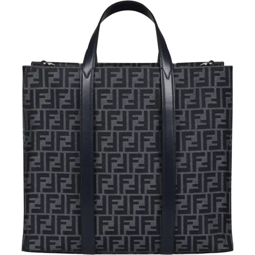 Jacquard Fabric Tote Bag , male, Sizes: ONE SIZE - Fendi - Modalova