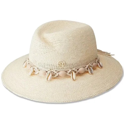 Cowrie Shell Straw Hat , female, Sizes: M, S - Maison Michel - Modalova
