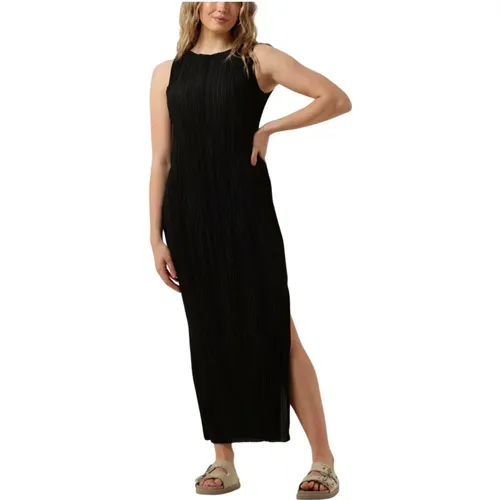 Schwarzes Maxikleid Encomo Sl Dress , Damen, Größe: M - Envii - Modalova