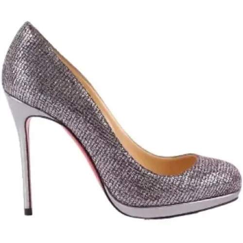 Pre-owned Fabric heels , female, Sizes: 3 UK - Christian Louboutin Pre-owned - Modalova