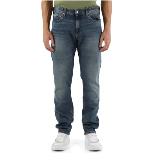 Slim Fit Five-Pocket Jeans , male, Sizes: W32, W38, W30, W34, W29, W33, W31, W36 - Calvin Klein Jeans - Modalova