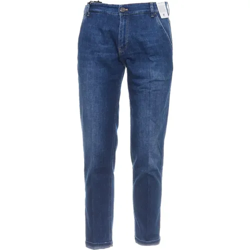 Men's Clothing Jeans Azure Ss24 , male, Sizes: W36, W35, W34, W38, W32, W33 - PT Torino - Modalova
