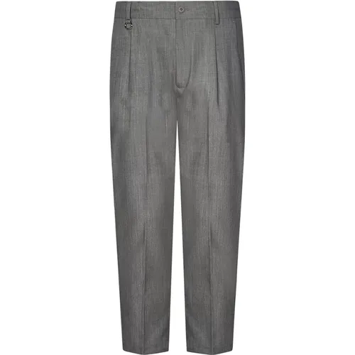 Men's Clothing Trousers Grey Ss24 , male, Sizes: W33, W34, W40, W38, W32, W30, W31 - Golden Craft - Modalova