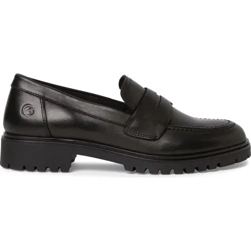 Schwarze Geschlossene Loafers für Damen , Damen, Größe: 39 EU - tamaris - Modalova