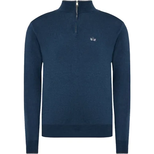 Bestickte Rollkragenpullover , Herren, Größe: XL - LA MARTINA - Modalova