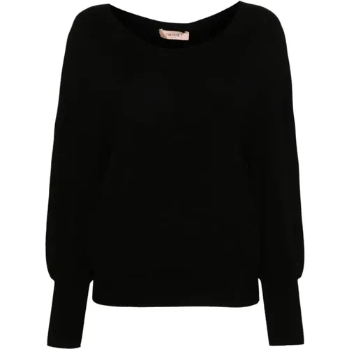 Boat Neck Sweaters , female, Sizes: L, XL, M - Twinset - Modalova