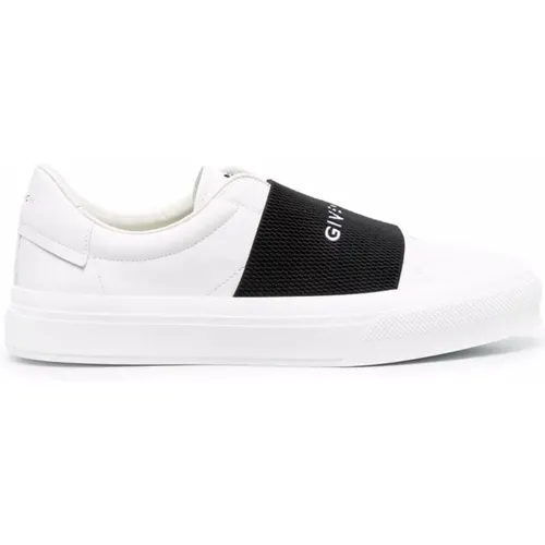 Weiße Sneakers Elastischer Riemen Casual Stil , Herren, Größe: 41 EU - Givenchy - Modalova