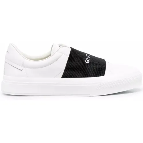 Weiße Sneakers Elastischer Riemen Casual Stil , Herren, Größe: 44 EU - Givenchy - Modalova