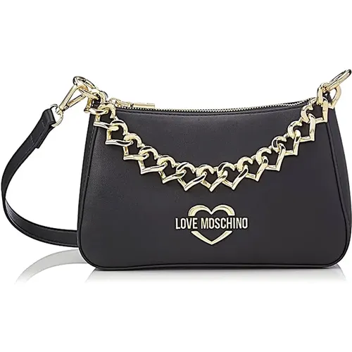 Stilvolle Lederhandtasche für Frauen - Love Moschino - Modalova