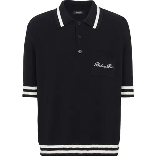 Iconic Polo Shirt , male, Sizes: L, 2XL - Balmain - Modalova