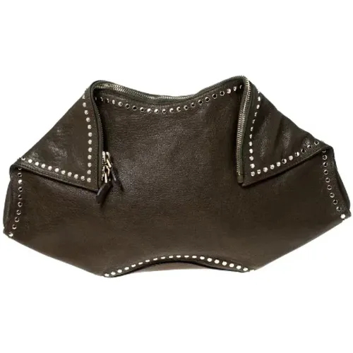 Pre-owned Leather clutches , female, Sizes: ONE SIZE - Alexander McQueen Pre-owned - Modalova